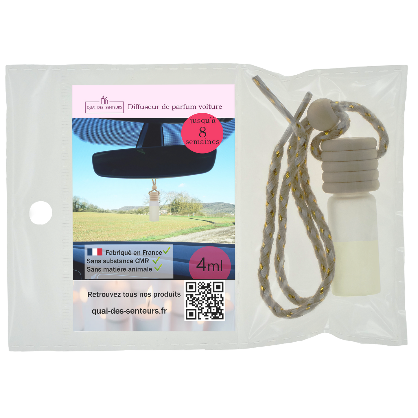 Parfum voiture Guimauve