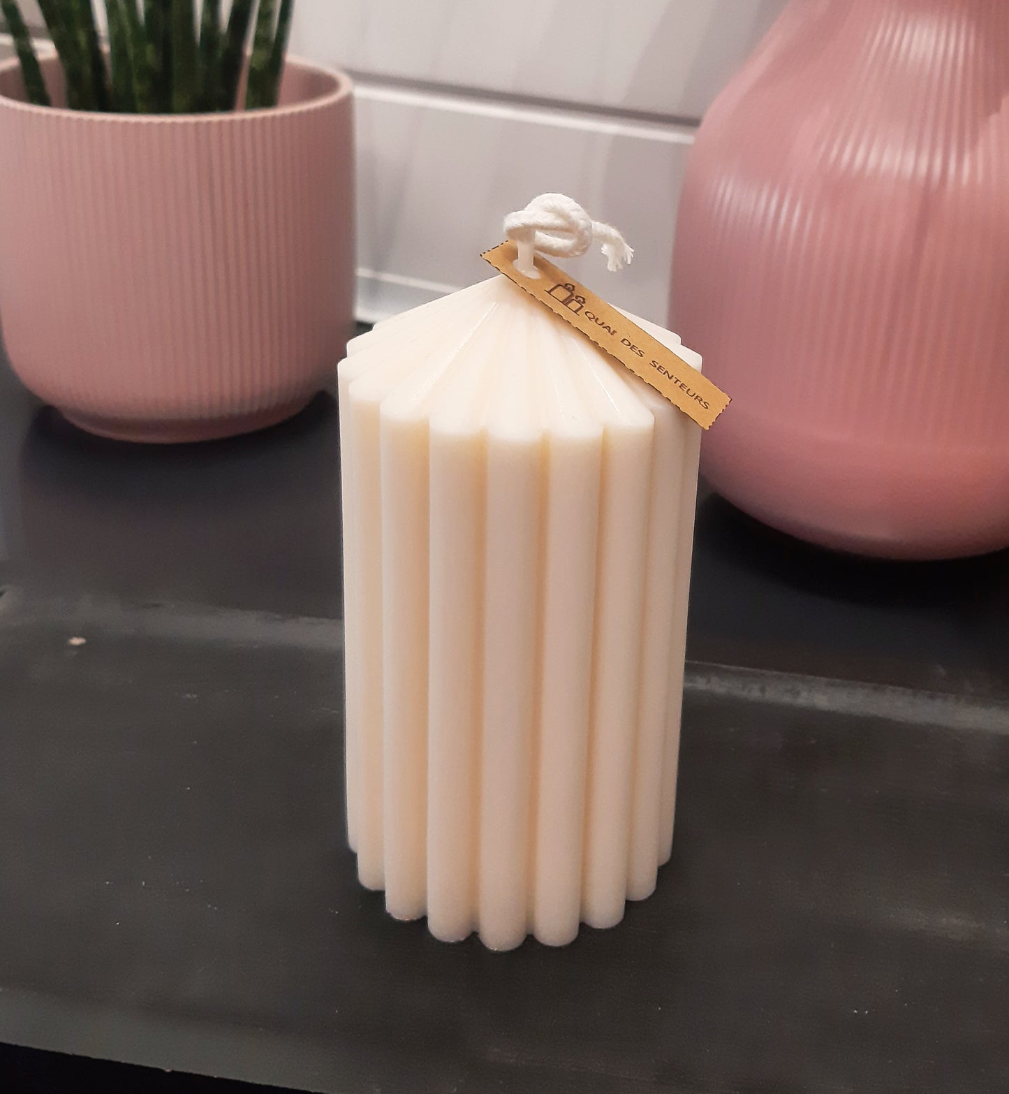 Bougie décorative Cannelée petit modèle