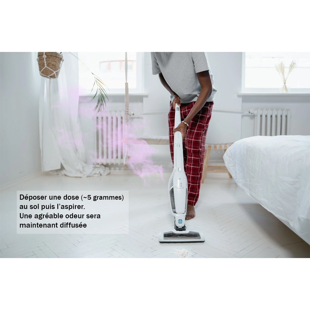 Poudre d'aspirateur parfum Barbe à papa