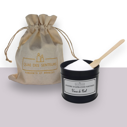 Poudre d'aspirateur parfum Vœu de Noël